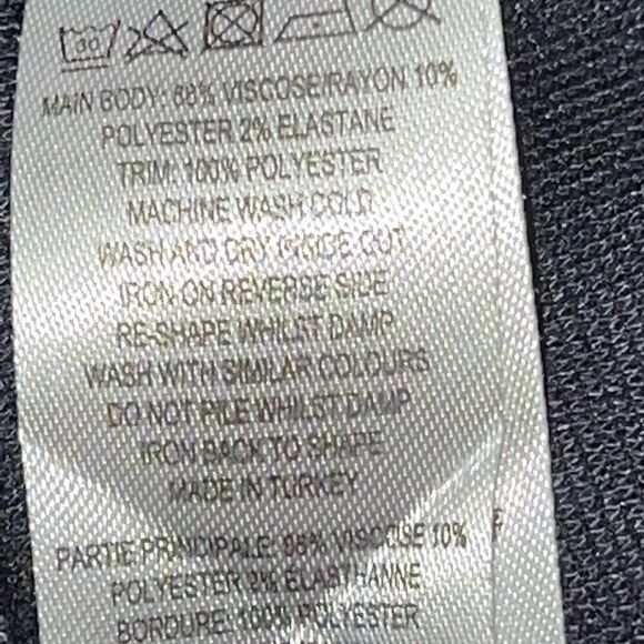 NWT French Connection Fast Grace Pleat Dress Navy Sz Womens 4 - Picture 6 of 7